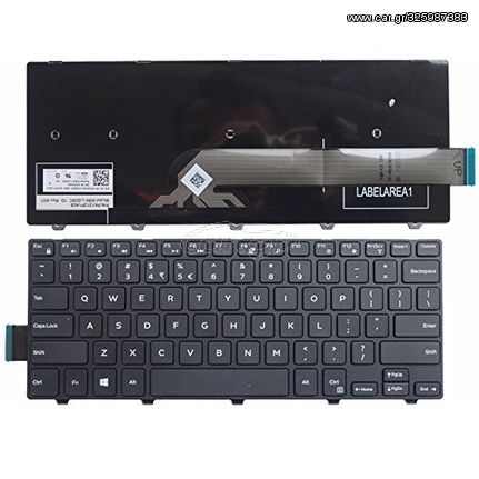 Πληκτρολόγιο Laptop Πληκτρολόγιο Laptop Dell Inspiron 14-3000 3441 3442 3443 3451 3458 3446 3447 Series 14-5000 5442 MP-13N56GB-442 CN-03M66J-75525  (Κωδ.40283US)