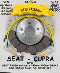 DTM SEAT RSS6m MONOBLOCK LEON IBIZA TOLEDO 6p x 350-405 NEED 18'' WHEELS CALIPERS 6 pistons DTM ΕΞΑΠΙΣΤΟΝΑ BRAKE KIT ALL MODELS