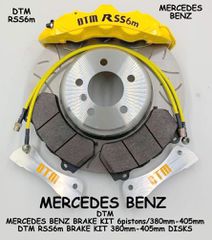 φρενα MERCEDES DTM RS.line RSS6m YELLOW + RED MERCEDES BENZ 6p x 350-405 NEED ΚΙΤ ΦΡΕΝΩΝ RACE CALIPERS 6 pistons DTM ΕΞΑΠΙΣΤΟΝΑ BRAKE KIT MONOBLOCK