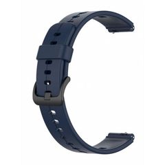 Ανταλλακτικό λουράκι QuickFit Huawei Watch Fit Mini Smoothband Black Buckle Slate Blue