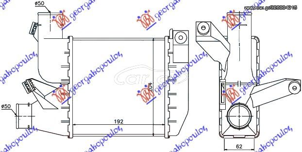 Ψυγείο Intercooler BMW Series 5 (E39) 96-02