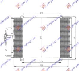 Ψυγείο Κλιματιστικού (A/C) Renault Megane Sdn 96-98