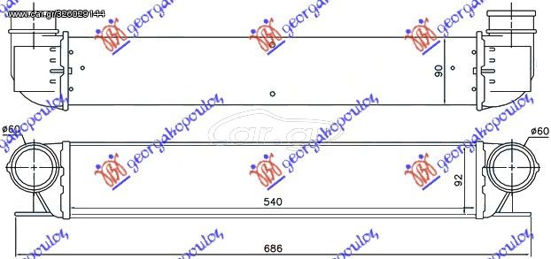 Ψυγείο Intercooler BMW Series 5 (E39) 96-02