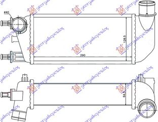 Ψυγείο Intercooler Fiat 500 07-15