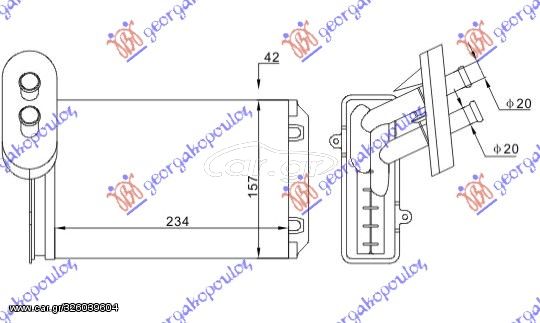 Ψυγείο Καλοριφέρ Seat Toledo 91-95