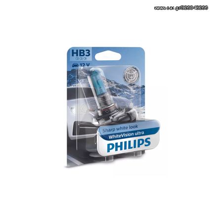 Λάμπα Philips HB3 White Vision Ultra 12V 60W 3800K 9005WVUB1
