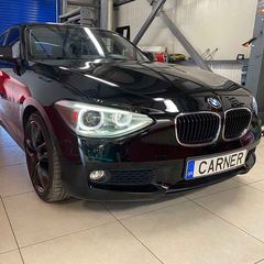 Μπροστινά Φανάρια Set Για Bmw 1 F20 / F21 11-14 LED Angel Eyes Μαύρα H7 Με Μοτέρ Depo-thumb-4