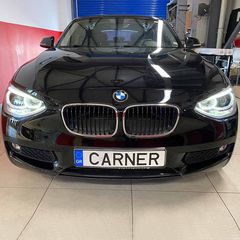 Μπροστινά Φανάρια Set Για Bmw 1 F20 / F21 11-14 LED Angel Eyes Μαύρα H7 Με Μοτέρ Depo-thumb-5