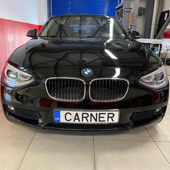 Μπροστινά Φανάρια Set Για Bmw 1 F20 / F21 11-14 LED Angel Eyes Μαύρα H7 Με Μοτέρ Depo-thumb-6