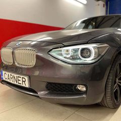 Μπροστινά Φανάρια Set Για Bmw 1 F20 / F21 11-14 LED Angel Eyes Μαύρα H7 Με Μοτέρ Depo-thumb-9