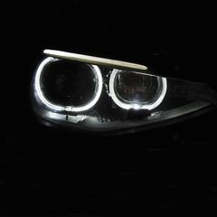Μπροστινά Φανάρια Set Για Bmw 1 F20 / F21 11-14 LED Angel Eyes Μαύρα H7 Με Μοτέρ Depo-thumb-17
