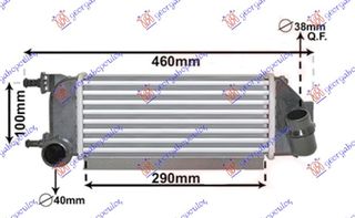 Ψυγείο Intercooler Fiat 500 07-15