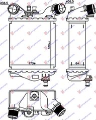 Ψυγείο Intercooler Fiat 500 07-15