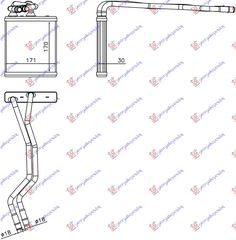 Ψυγείο Καλοριφέρ Ford Fiesta 13-17