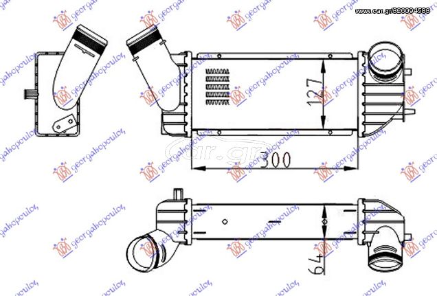 Ψυγείο Intercooler Citroen Xsara 00-04