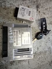 BMW E46 N42B18 ΣΕΤ ΕΓΚΕΦΆΛΟΣ ΚΛΕΙΔΙΆ 0 261 209 005...7523838