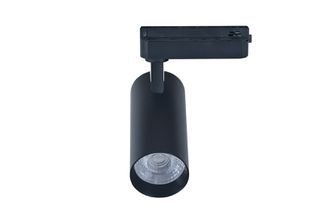LED σποτ ράγας 2 γραμμών COB 20W 230V ενδιάμεσο λευκό φως 4000K 2400lm 36° μαύρο Φ60x165mm