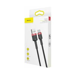 Baseus Cafule Braided USB 2.0 Cable USB-C male - USB-A male Μαύρο 2m
