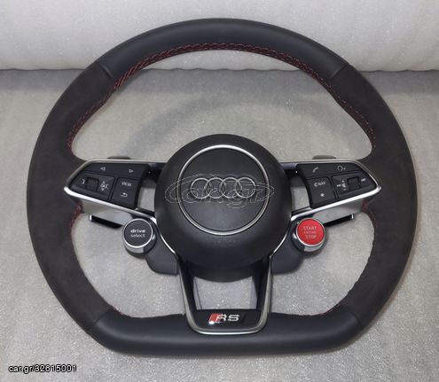 Audi ttrs 8s sport 2020 δερμάτινο τιμόνι + δερμάτινος αερόσακος & για audi s3 8p - rs4 b8 b9 - rs6