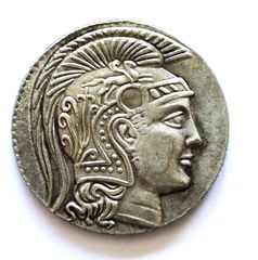 Συλλεκτικό νόμισμα Kεφαλή Aθηνάς. Aργυρό νόμισμα Aθηνών Ασήμι 995 πιστό αντίγραφο