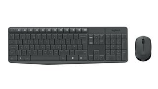 Logitech MK235 keyboard Mouse included USB QWERTY US International Grey