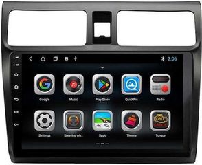 Android οθόνη αυτοκίνητου SUZUKI SWIFT (2005 - 2011) 10" ιντσών 2GB με GPS WI-FI Youtube Playstore MP3 USB Radio Bluetooth Mirrorlink 4x60W - OEM0210