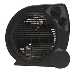 ΑΕΡΟΘΕΡΜΟ ΔΩΜΑΤΙΟΥ 2000W IP20 ΜΑΥΡΟ EUROLAMP 300-41205