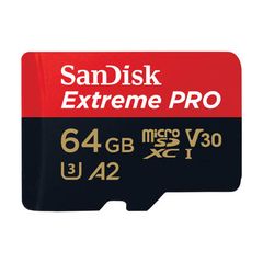 SANDISK EXTREME PRO microSDXC 64GB 200/90 MB / s UHS-I U3 memory card (SDSQXCU-064G-GN6MA)