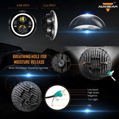 Σετ Φανάρια Jeep 7" GTLED Κωδ.6654-thumb-1