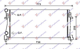 ΨΥΓΕΙΟ ΝΕΡΟΥ 1.2 TSi ΒΕΝΖΙΝΗ (650x325x24)  για VW GOLF VII VARIANT (BV5) 17-20