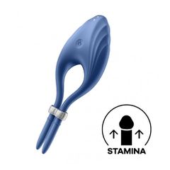 Satisfyer Duelist δακτυλίδι πέους με 12 προγράμματα δόνησης μπλε