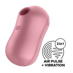 Satisfyer Clitoris Sucker & Vibrator Cotton Candy Light Red