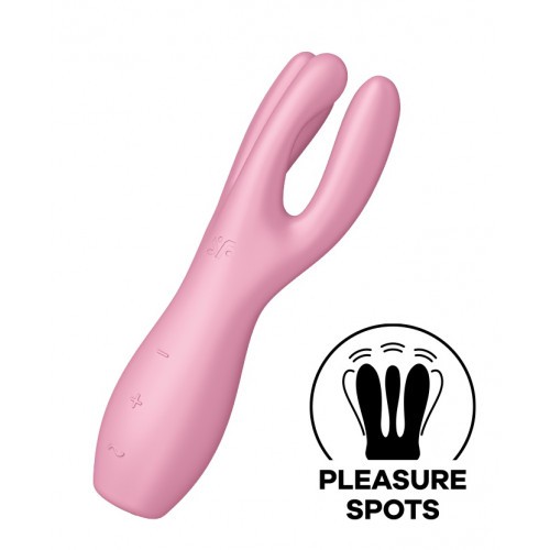 Satisfyer Threesome 3 δονητής κλειτορίδας/κόλπου ροζ