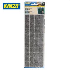 KINZO 15666SG Αντιολισθητικά αυτοκόλλητα Πατάκια τετράγωνα σετ 44 τεμαχίων Γκρι