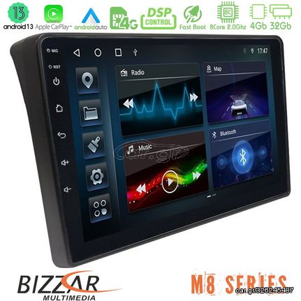 Bizzar M8 Series Fiat Ducato/Citroen Jumper/Peugeot Boxer 8core Android13 4+32GB Navigation Multimedia Tablet 9"