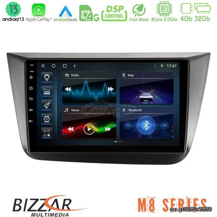 Bizzar M8 Series Seat Altea 2004-2015 8core Android13 4+32GB Navigation Multimedia Tablet 9"