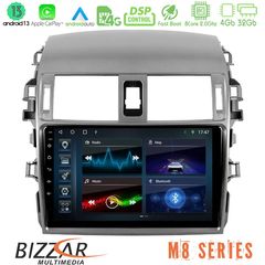 Bizzar M8 Series Toyota Corolla 2008-2010 8core Android13 4+32GB Navigation Multimedia Tablet 9"