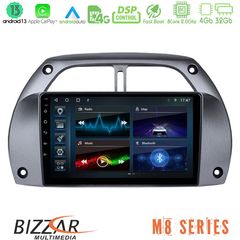 Bizzar M8 Series Toyota RAV4 2001 - 2006 8core Android13 4+32GB Navigation Multimedia Tablet 9"