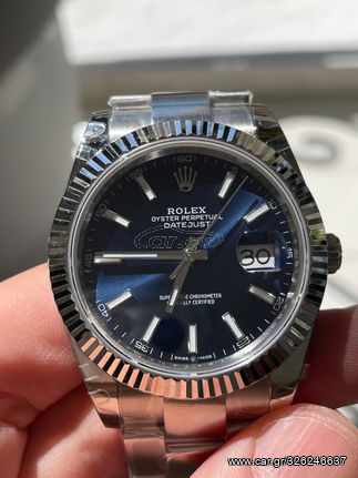 ROLEX DATEJUST BLUE DIAL 41MM SUPERCLONE QUALITY 904L-thumb-11