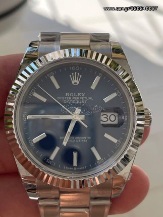 ROLEX DATEJUST BLUE DIAL 41MM SUPERCLONE QUALITY 904L-thumb-16