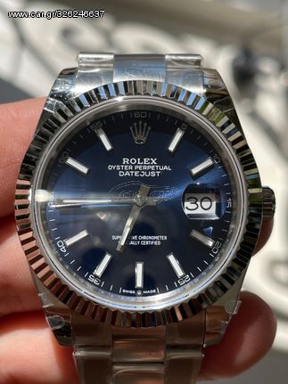 ROLEX DATEJUST BLUE DIAL 41MM SUPERCLONE QUALITY 904L-thumb-18