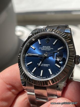 ROLEX DATEJUST BLUE DIAL 41MM SUPERCLONE QUALITY 904L-thumb-22