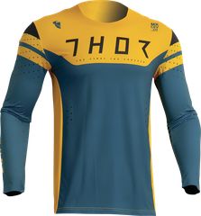 ΜΠΛΟΥΖΑ MX PRIME RIVAL TEAL/YELLOW | THOR