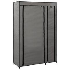 Ντουλάπα Αναδιπλούμενη Γκρι 110 x 45 x 175 εκ. Υφασμάτινη 282423