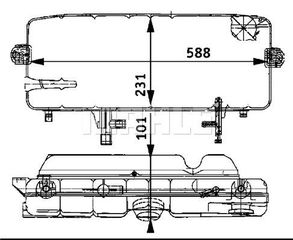 ΔΟΧΕΙΟ ΝΕΡΟΥ MS 809 για MERCEDES-BENZ LK/LN2