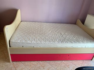 Παιδικό κρεβάτι με ορθοπεδικό στρώμα 