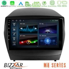 Bizzar M8 Series Hyundai IX35 Auto A/C 8core Android13 4+32GB Navigation Multimedia Tablet 10"