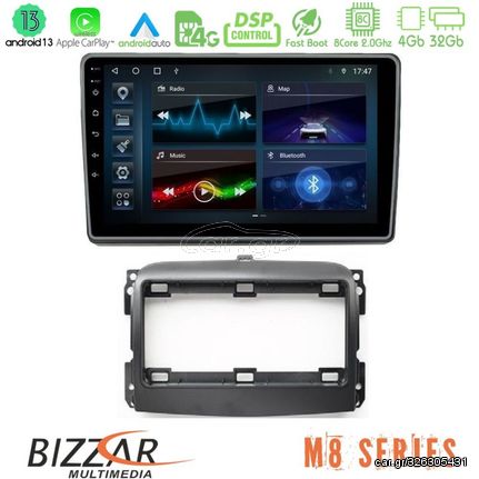 Bizzar M8 Series Fiat 500L 8core Android13 4+32GB Navigation Multimedia Tablet 10"