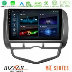 Bizzar M8 Series Honda Jazz 2002-2008 (Auto A/C) 8core Android13 4+32GB Navigation Multimedia Tablet 9"
