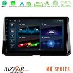 Bizzar M8 Series Toyota Corolla 2019-2022 8core Android13 4+32GB Navigation Multimedia Tablet 10"